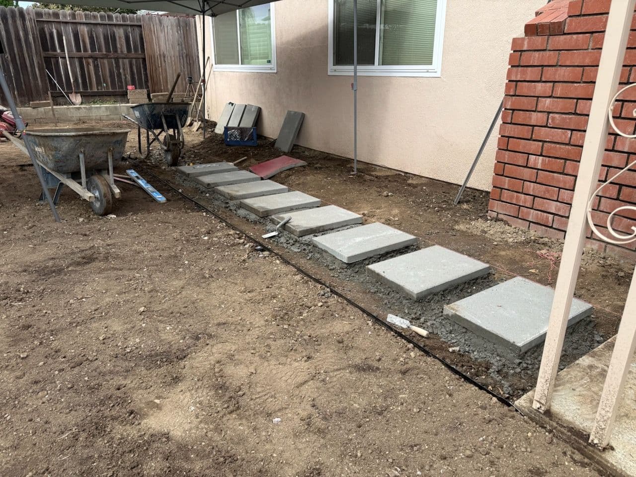 Backyard Transformation with Stepping Stones image