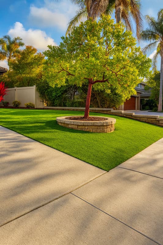 Project Elegant Outdoor Transformation with Artificial Turf Planter image