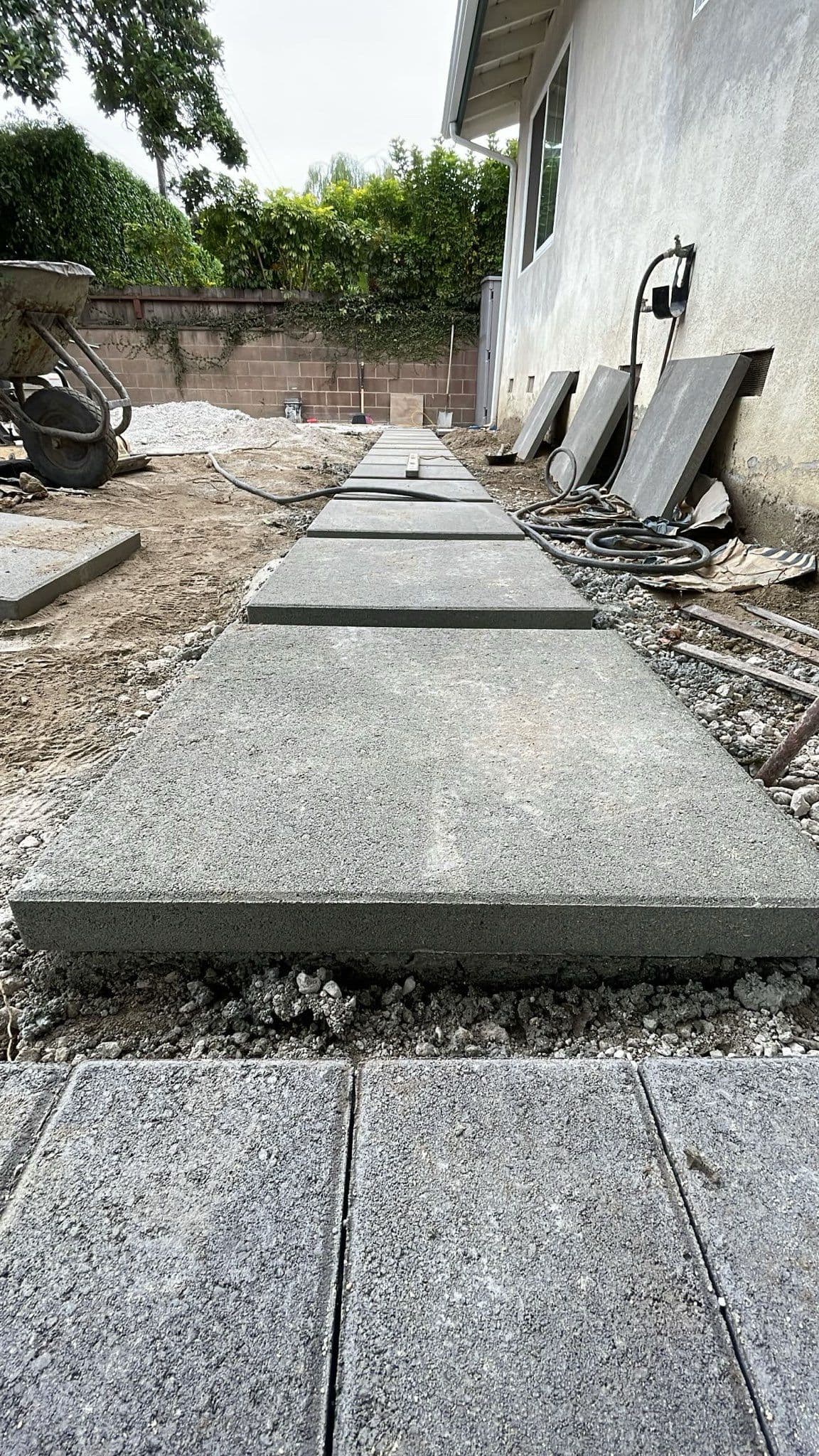 Concrete Steps Installation and Pathway Creation