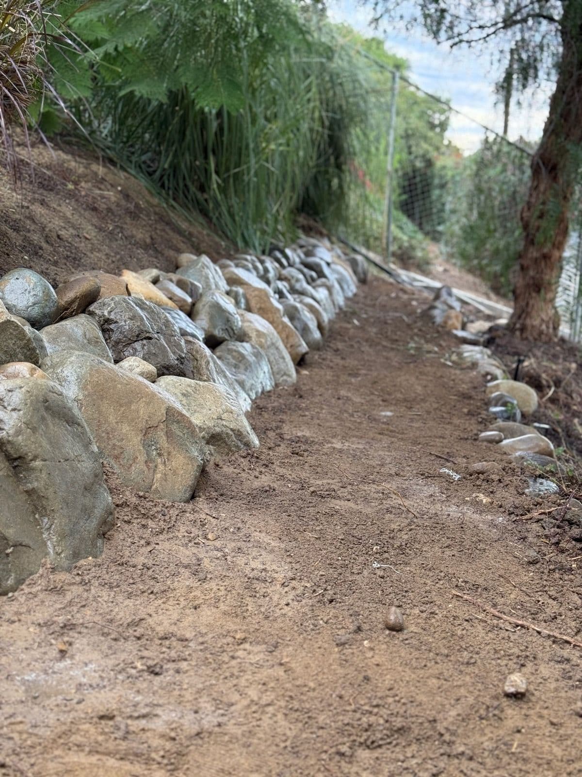 Retaining Wall with Malibu Rock