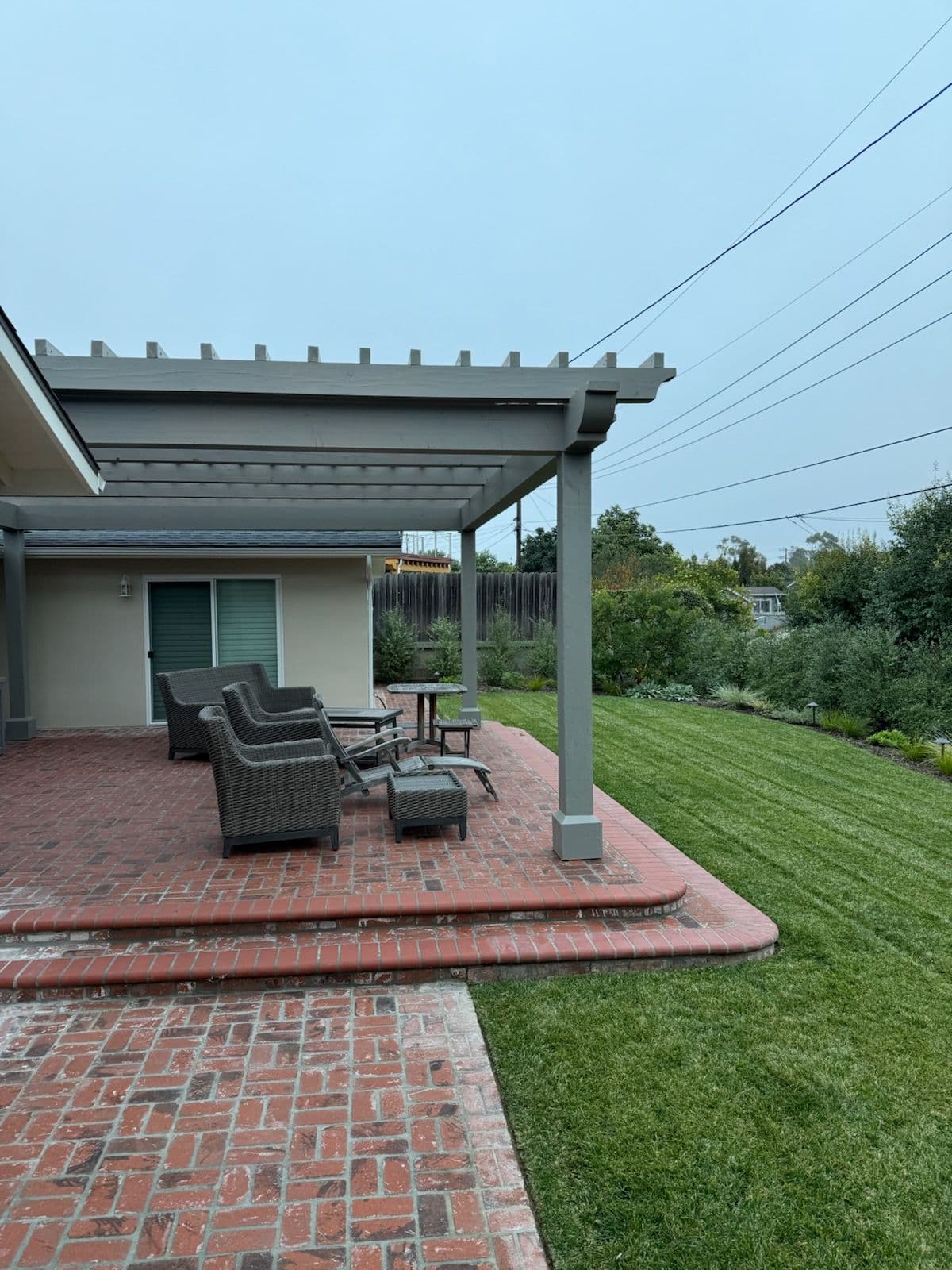 Brick Patio and Pergola Installation image