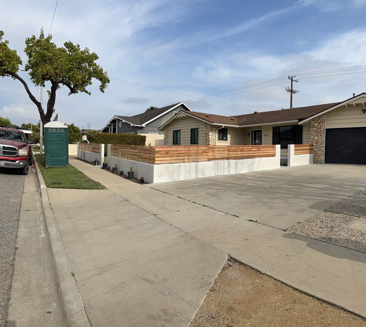 Project Front Yard Transformation with Fence and Stucco image