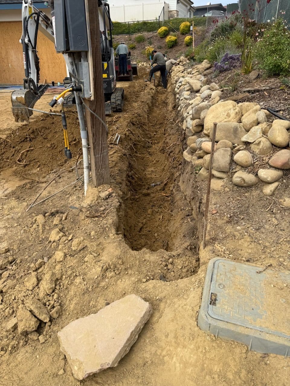 Excavation Begins for New Retaining Wall Project image