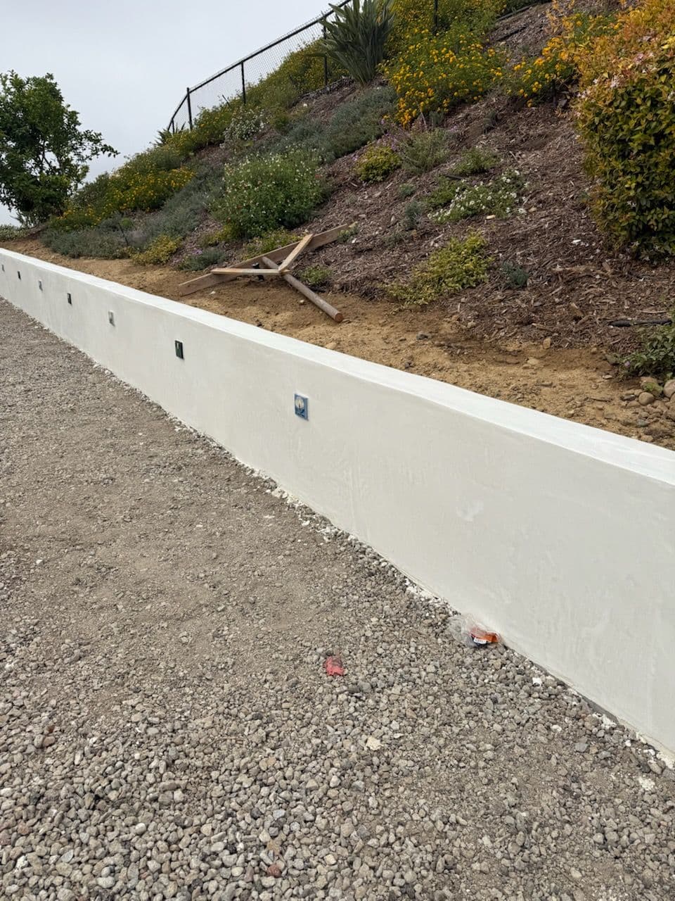 Elevate Your Landscape with Stucco Retaining Walls image